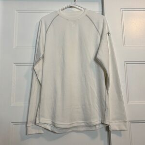 Under Armour White Loose Fitting Thermal Shirt Soft Size Medium